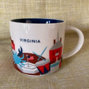Starbucks VIRGINIA You Are Here Collection Coffee Mug Cup 14 oz 2013